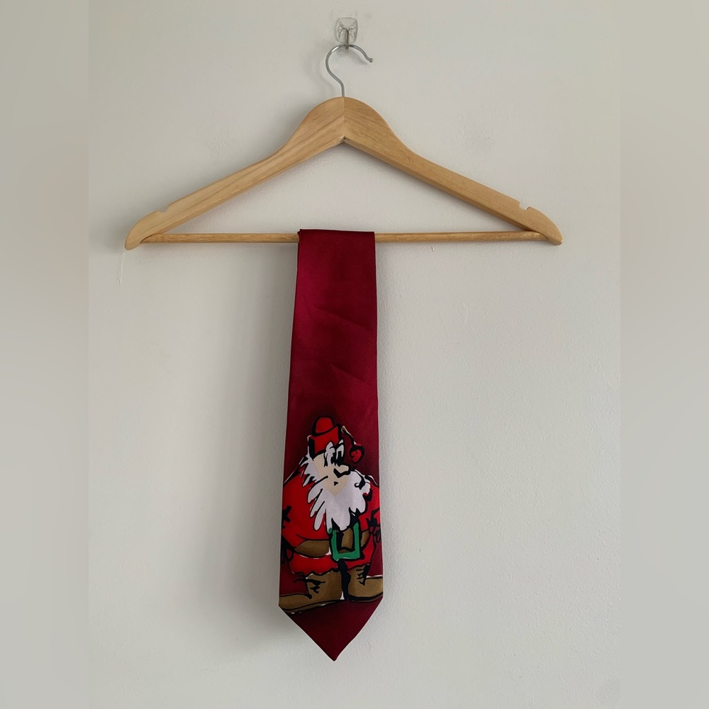 Jerry Garcia Merry Christmas Collection Thirty Five Santa Silk Necktie